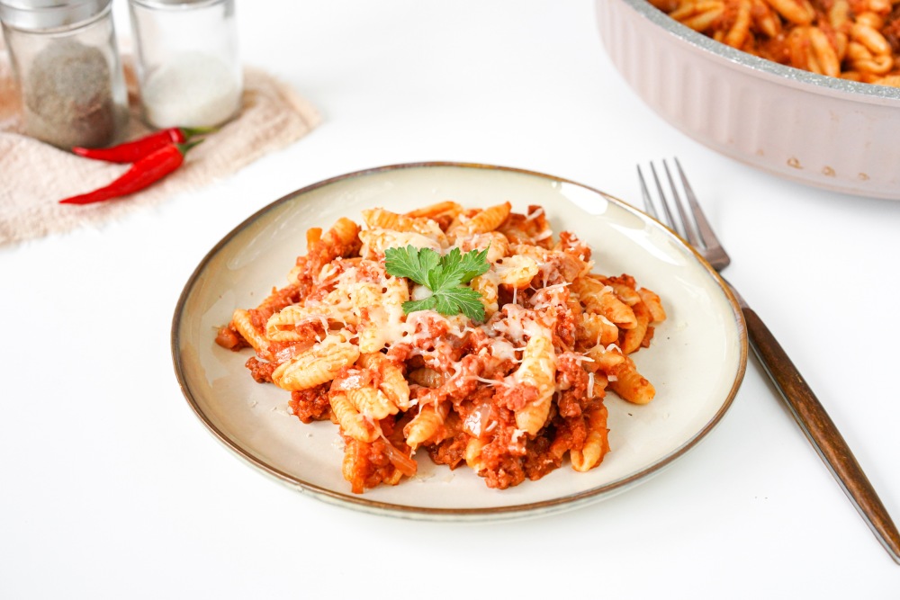 Макароны по-флотски на сковороде