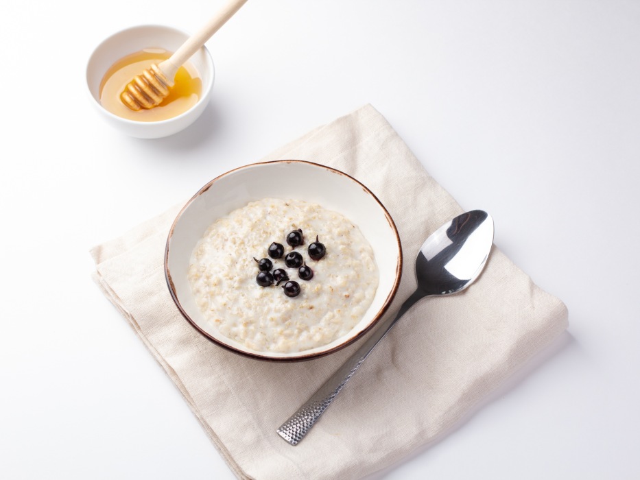 Овсянка на молоке на 2 порции