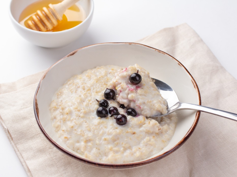 Овсянка на молоке на 2 порции