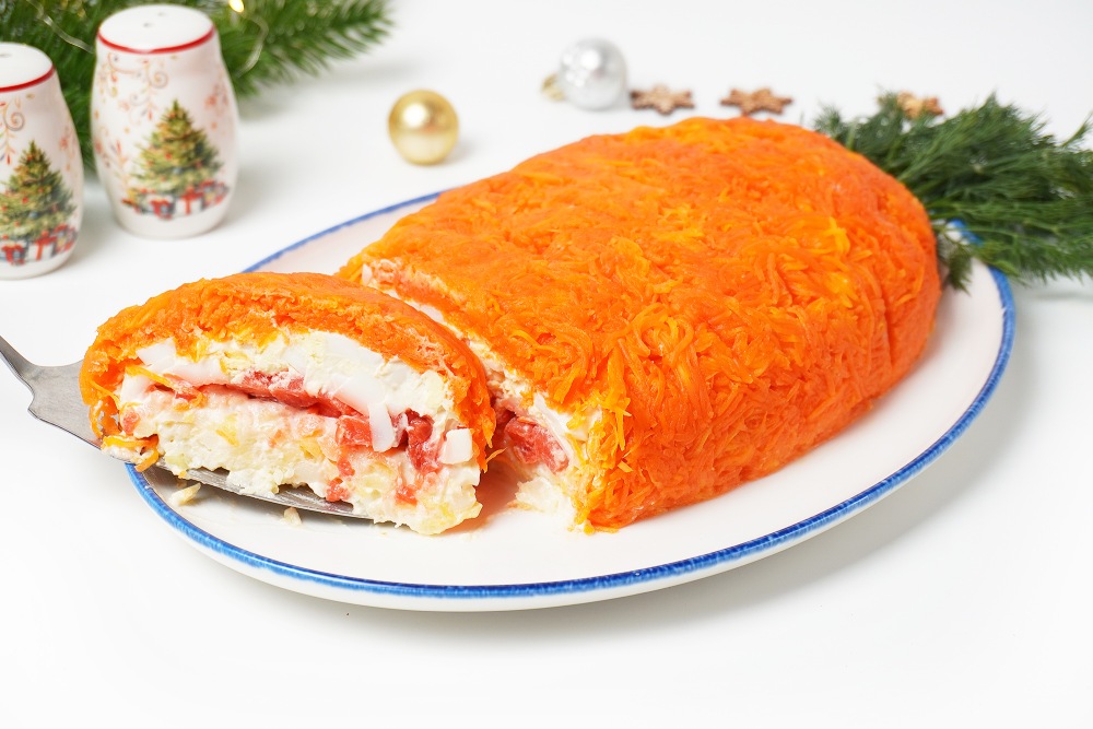 Праздничный салат “Морковка” на Новый Год