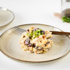 Салат с фасолью и грибами