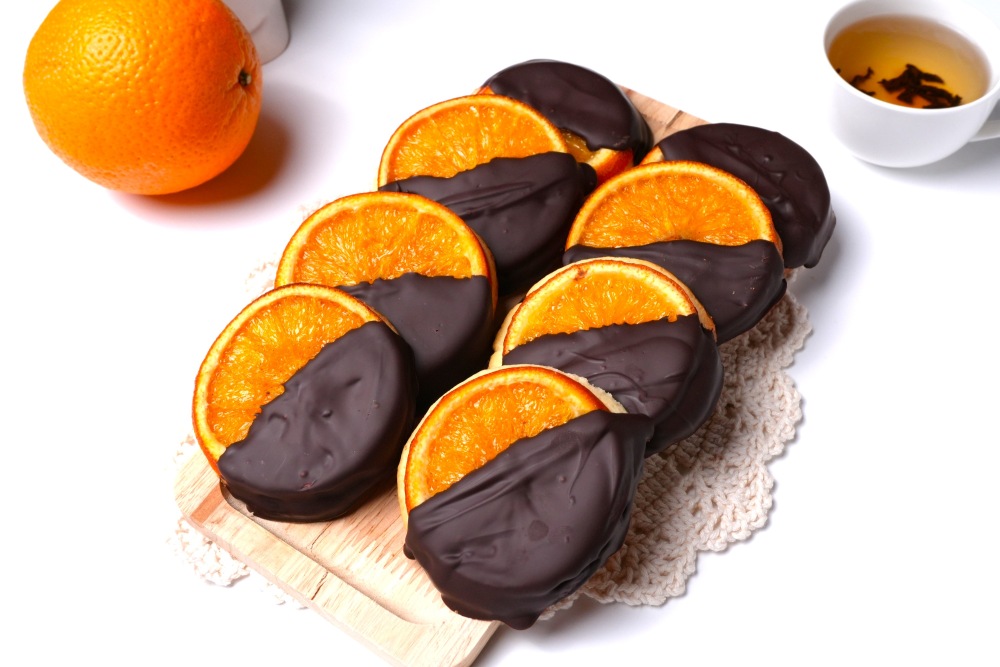 Печенье с апельсином сверху