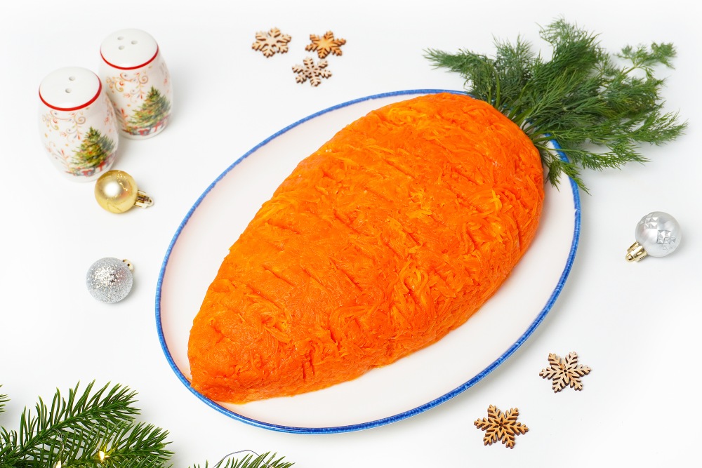 Праздничный салат “Морковка” на Новый Год