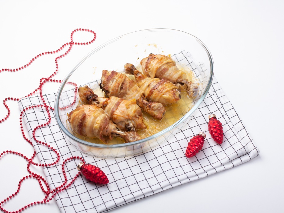 Куриные ножки в беконе на праздничный стол