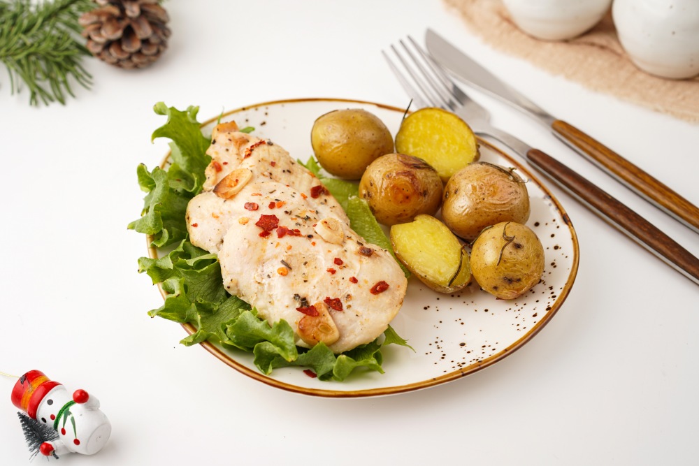 Куриные грудки запеченные в фольге на Новый год