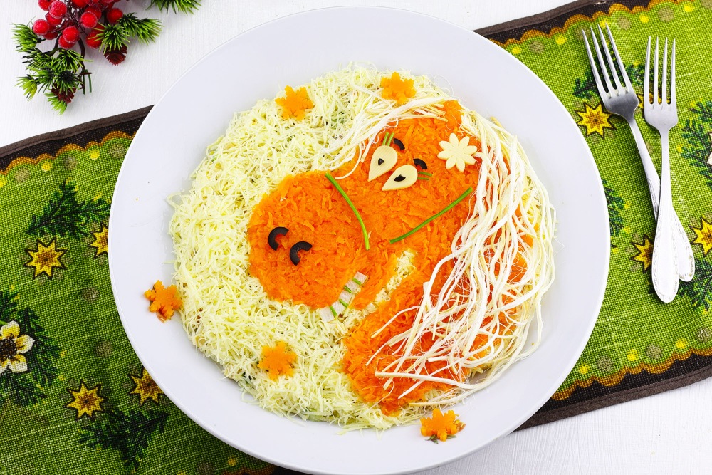 Новогодний салат на год Лошади 2026