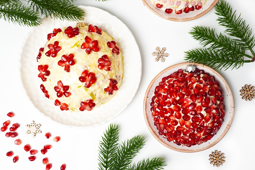 Праздничный салат “Новогодний шар” с гранатом 2026