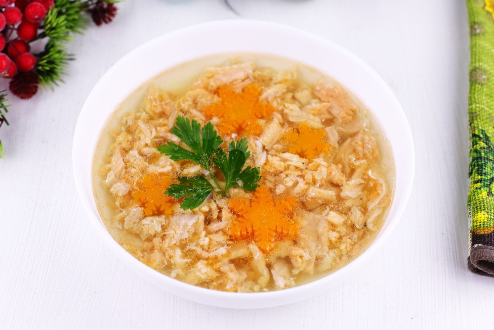 Праздничное заливное из красной рыбы на Новый год