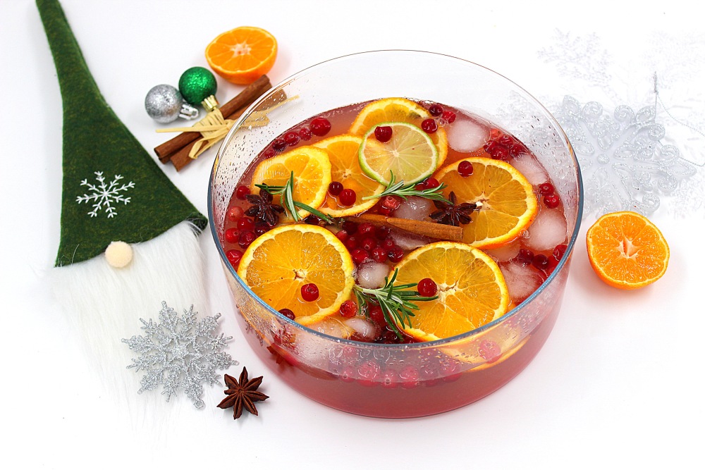 Пряный новогодний пунш с шампанским