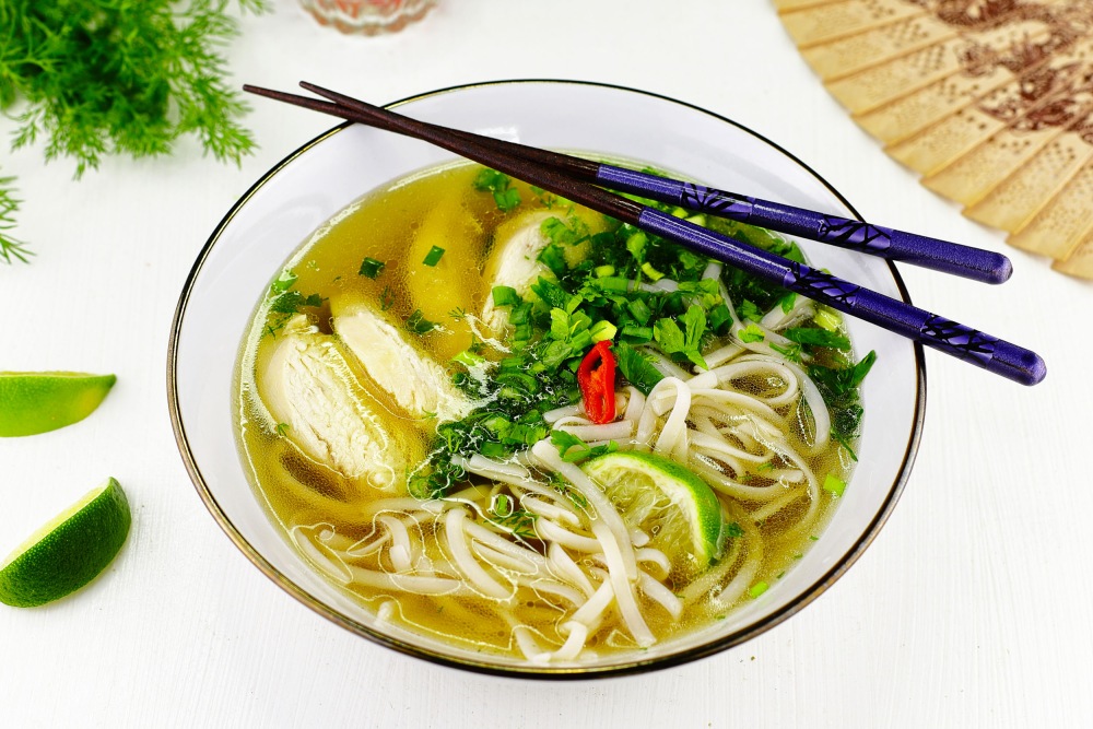 Суп фо бо домашний с курицей