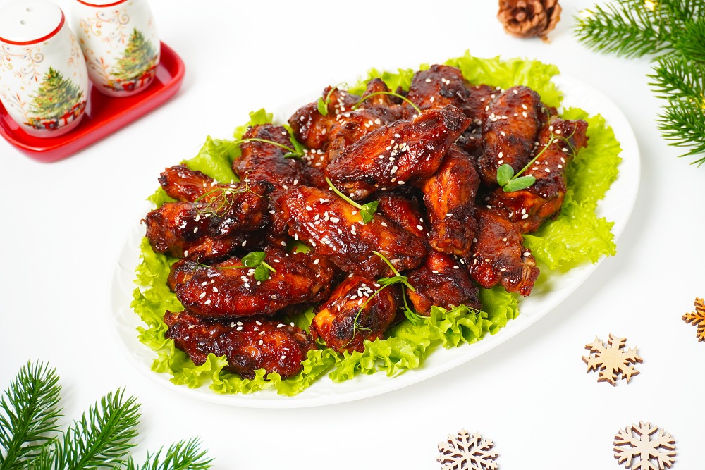 Куриные крылышки в соусе терияки на Новый год