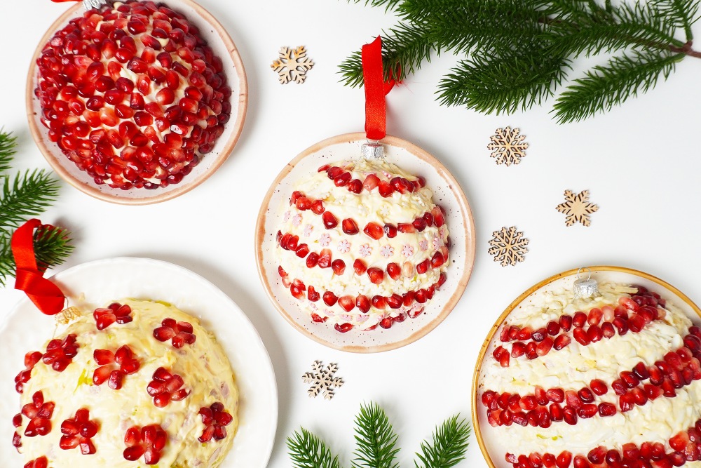 Праздничный салат “Новогодний шар” с гранатом 2026