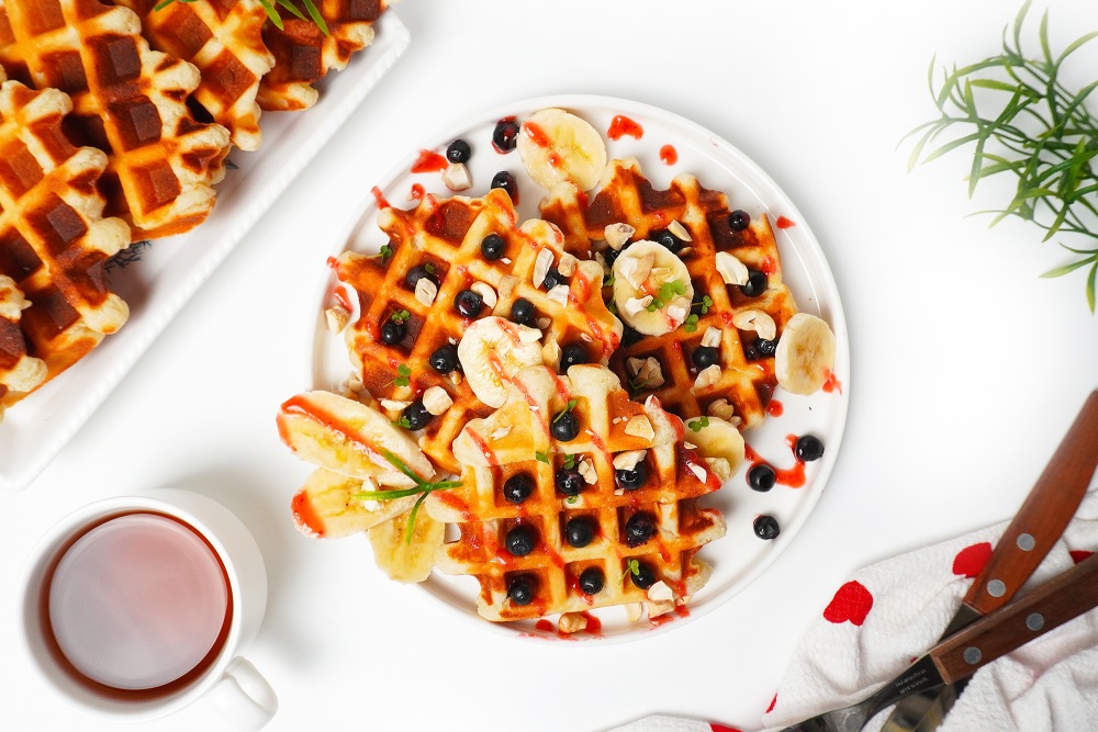 Венские творожные вафли в вафельнице