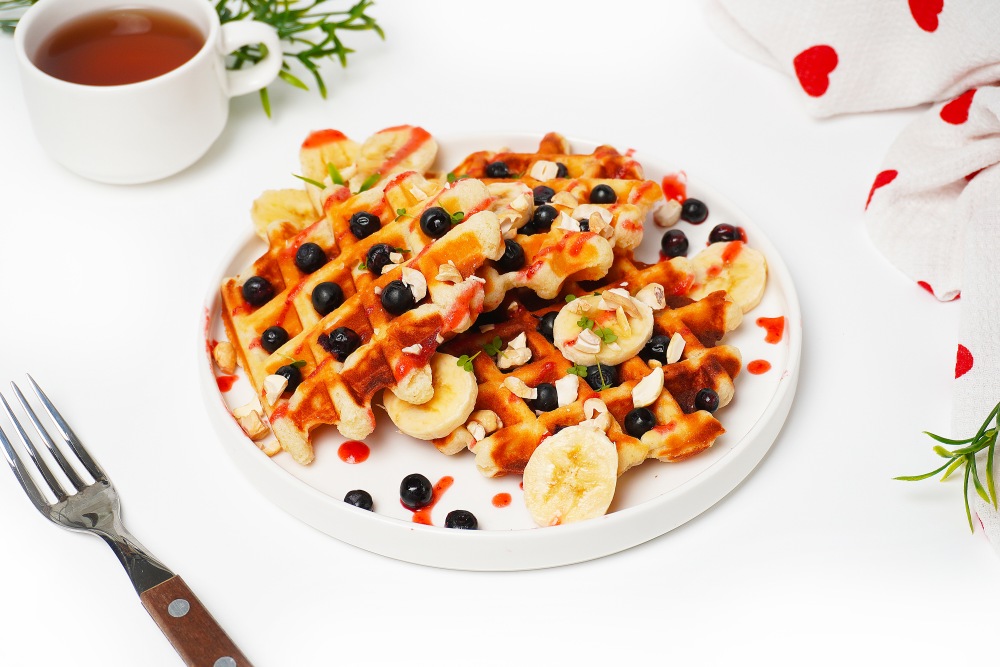 Венские творожные вафли в вафельнице