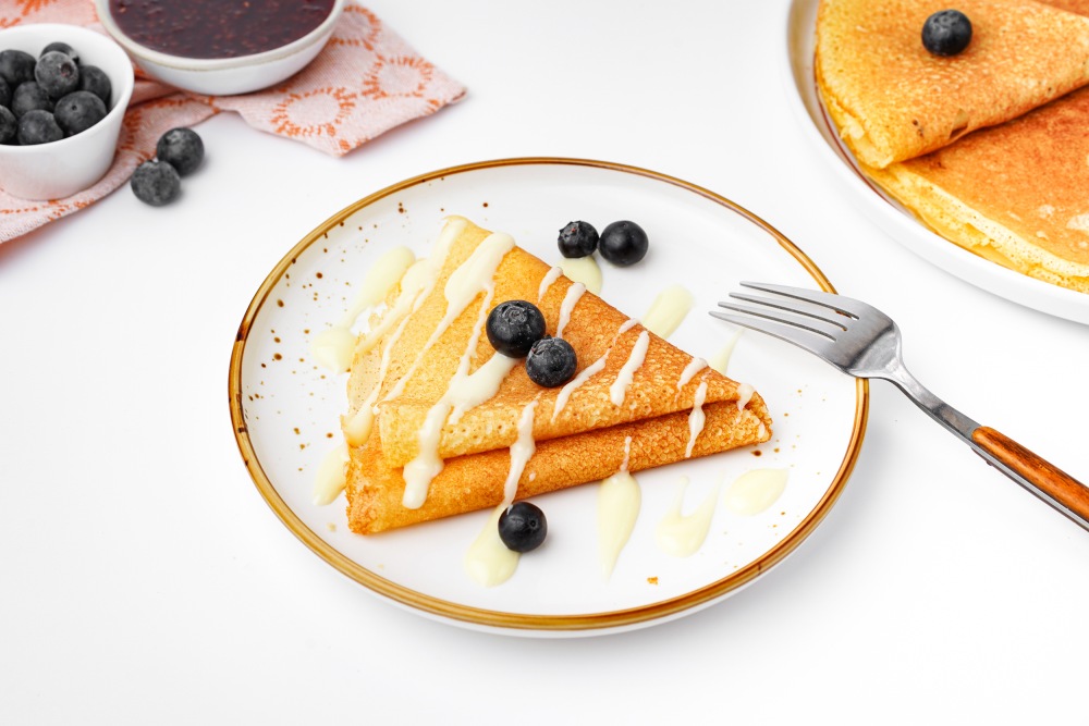 Блины на рисовой муке и молоке