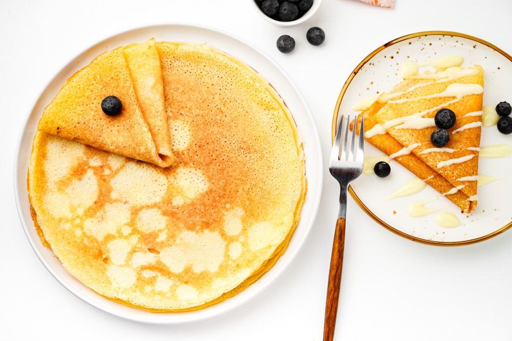 Блины на рисовой муке и молоке