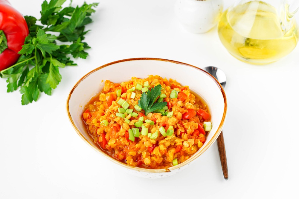 Чечевица с овощами: рецепт на сковороде