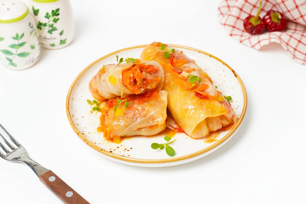 Голубцы постные с рисом и овощами