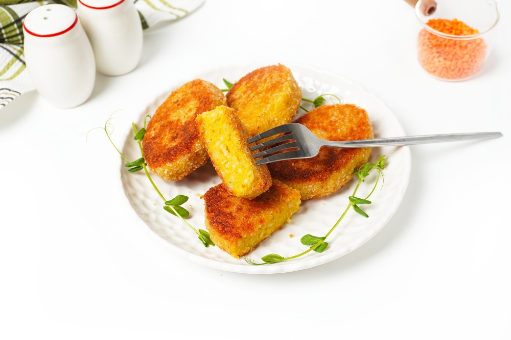 Постные котлеты из чечевицы и риса