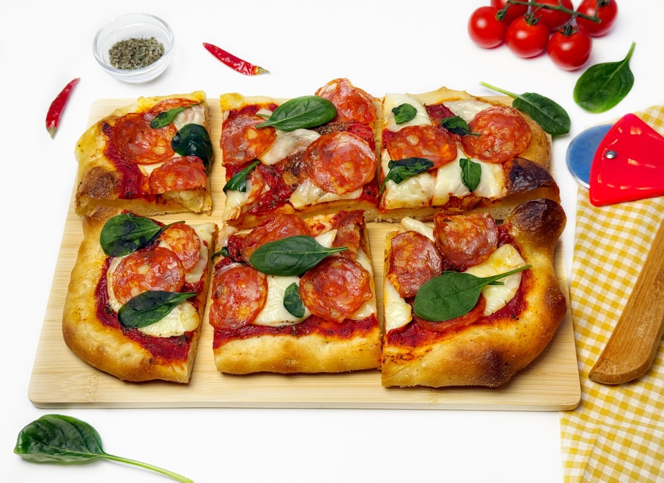 Римская пицца “Пепперони” в домашних условиях