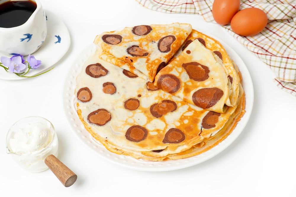 Как приготовить леопардовые блины