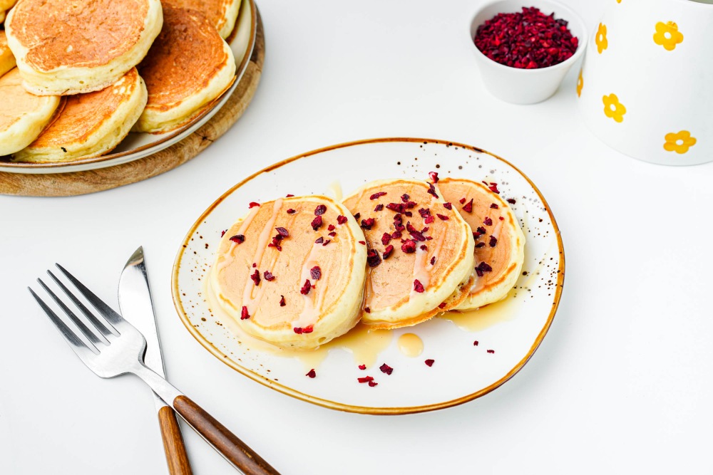 Оладьи на йогурте пышные