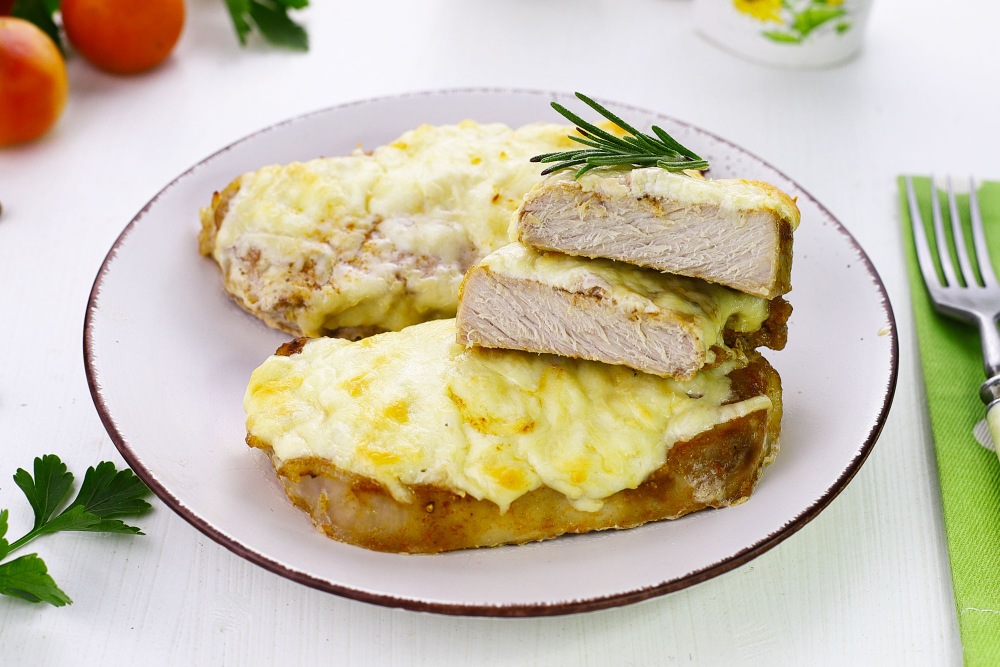 Отбивные из свинины с сыром для заморозки