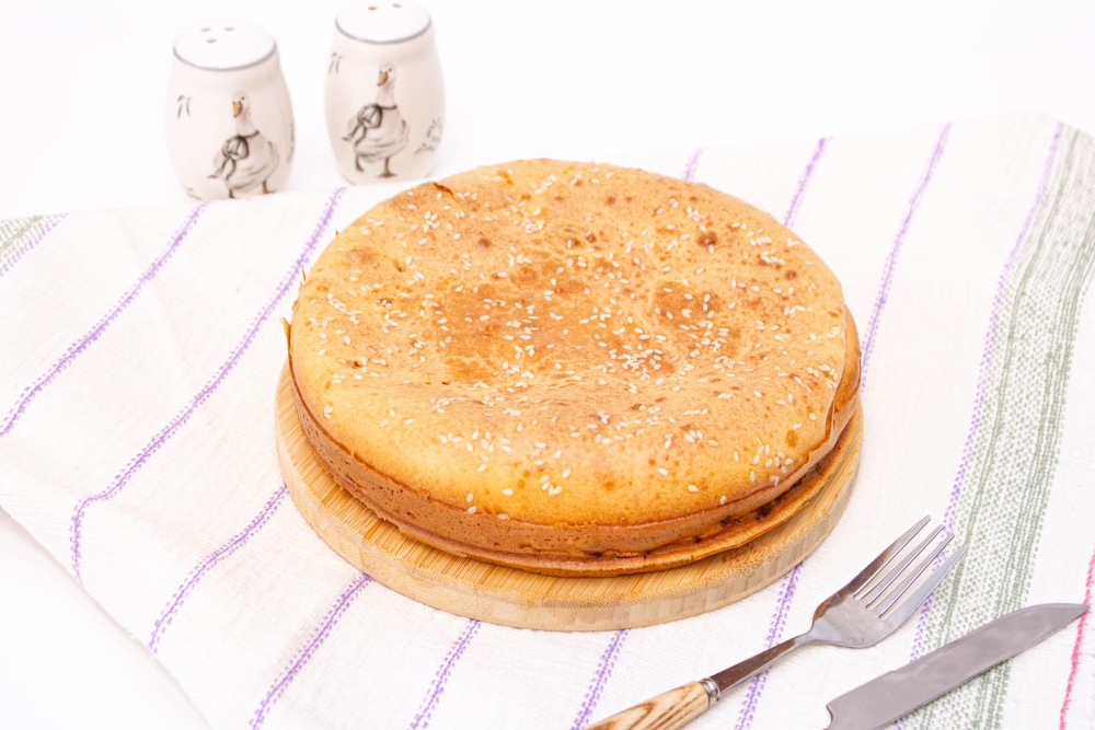 Пирог с сайрой в духовке