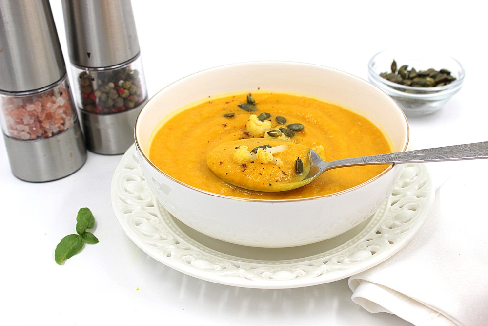 Суп-пюре из тыквы и цветной капусты