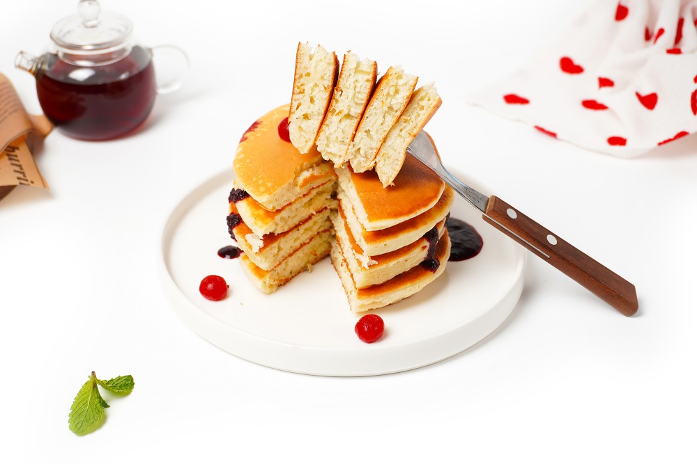 Панкейки на молоке пышные