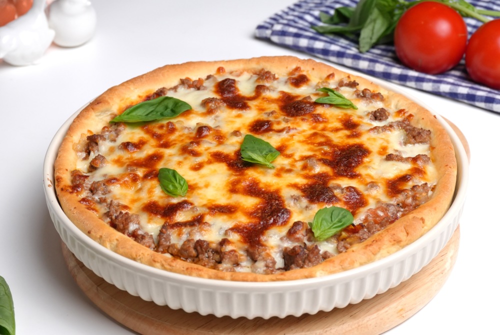 Пицца с фаршем в духовке