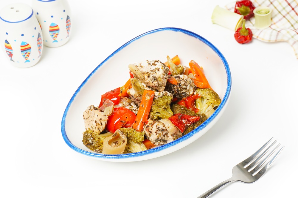 Индейка с овощами: заготовка в морозилку