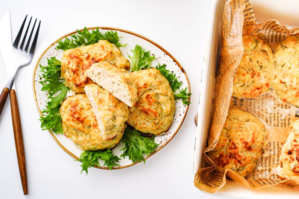 Котлеты с творогом и куриным фаршем