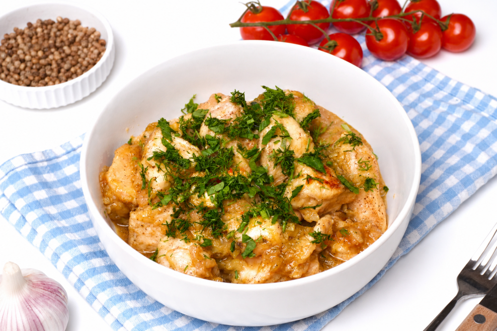 Курица с луком и содой по-еврейски