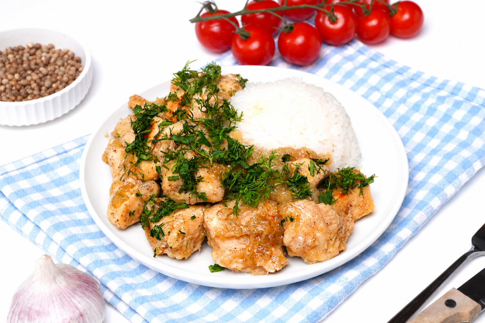 Курица с луком и содой по-еврейски