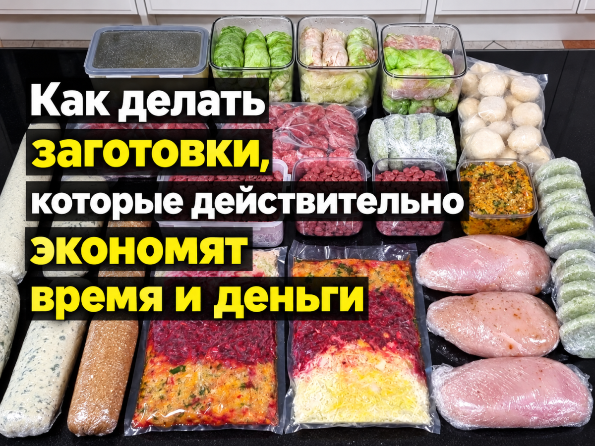 организация домашних заготовок для экономии времени