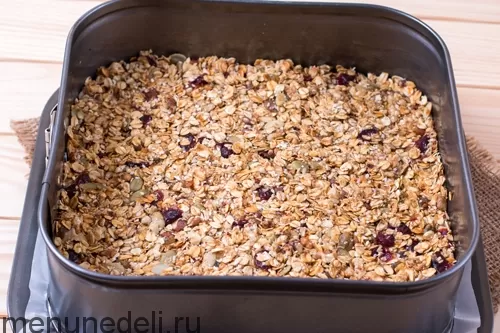 Батончики из геркулеса и сухофруктов своими руками