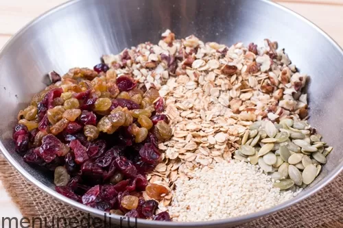 Батончики из геркулеса и сухофруктов своими руками