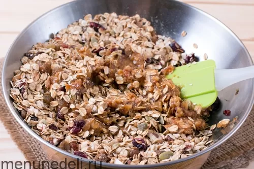 Батончики из геркулеса и сухофруктов своими руками